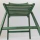 Chaise pliante vintage en bois des années 1970, par Realpina Italie, finition verte