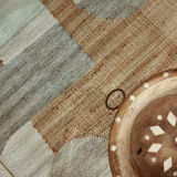 Woven carpet in jute and wool 240x170cm