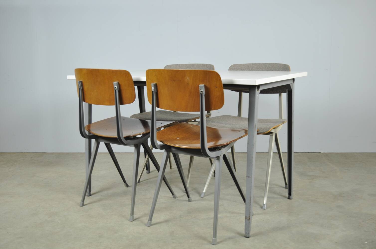 Vintage industrial Reform dining table from FRISO KRAMER 1960s