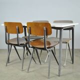 Vintage industrial Reform dining table from FRISO KRAMER 1960s