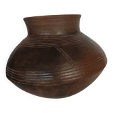 Large African pottery in brown terracotta – Bamana style, Mali