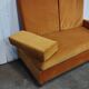 Vintage orange velvet bench from the 70s