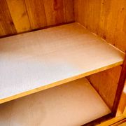 Buffet vaisselier en merisier blond