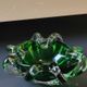 Pocket/ashtray in blown Murano art glass. Organic floral shape
