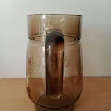 Vintage glass carafe pitcher