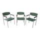 3 fauteuils verts vintage de Gijs Van Der Sluis