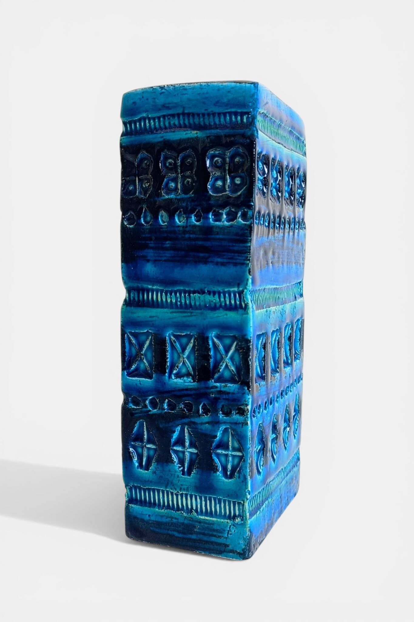 Aldo Londi for Bitossi “Rimini Blu” Etruscan Revival Ceramic Vase, 1960s