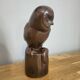 Glazed stoneware owl signed Drillon – Puisaye, 1950s