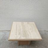Travertine coffee table