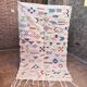 Handmade wool Berber rug – Colourful bohemian Moroccan kilim