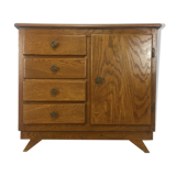 Dresser solid oak compass feet, 50s