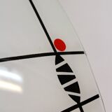 Mid-Century Czech Glass Pendant Lamps with Colorful Decor, 1970s, Set of 6