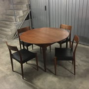 Danish Teak Dining Set by Arne Hovmand Olsen for Mogens Kold, 1950s