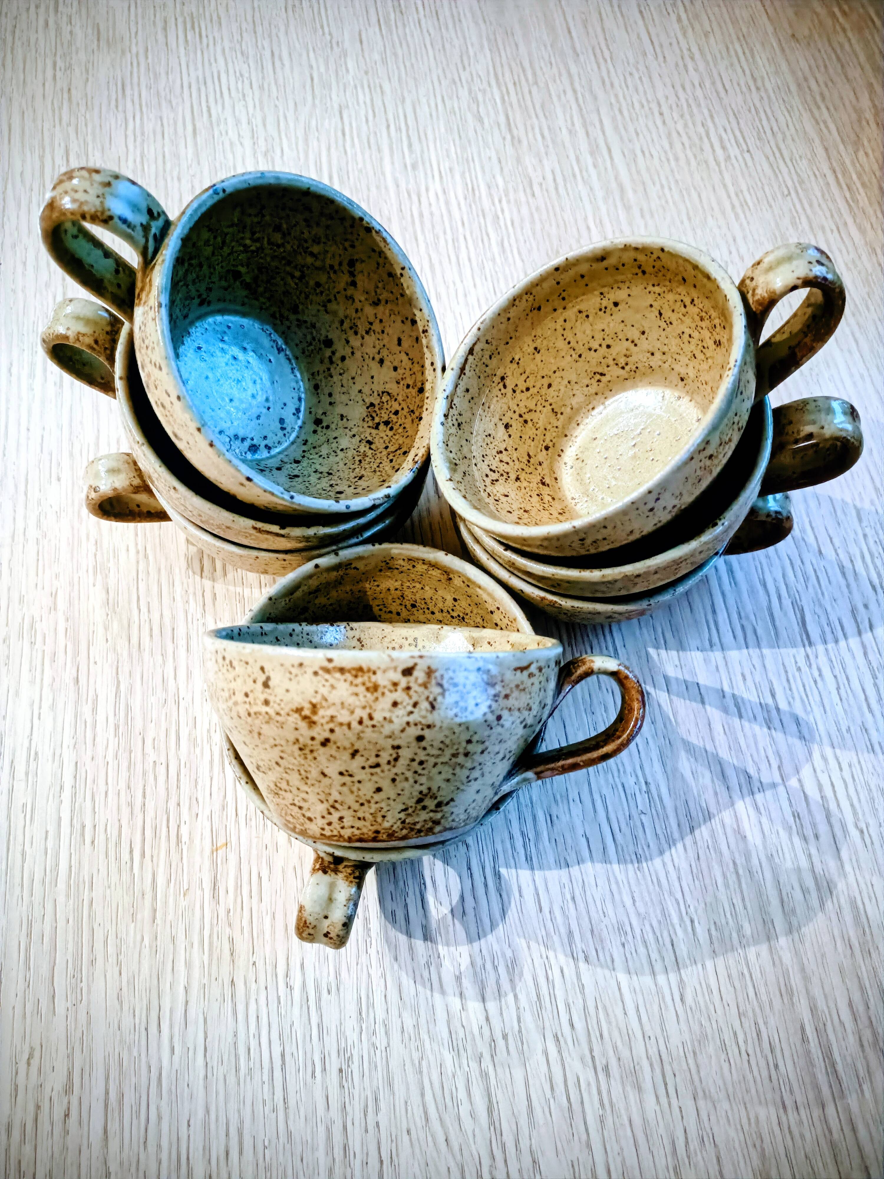 Stoneware mugs