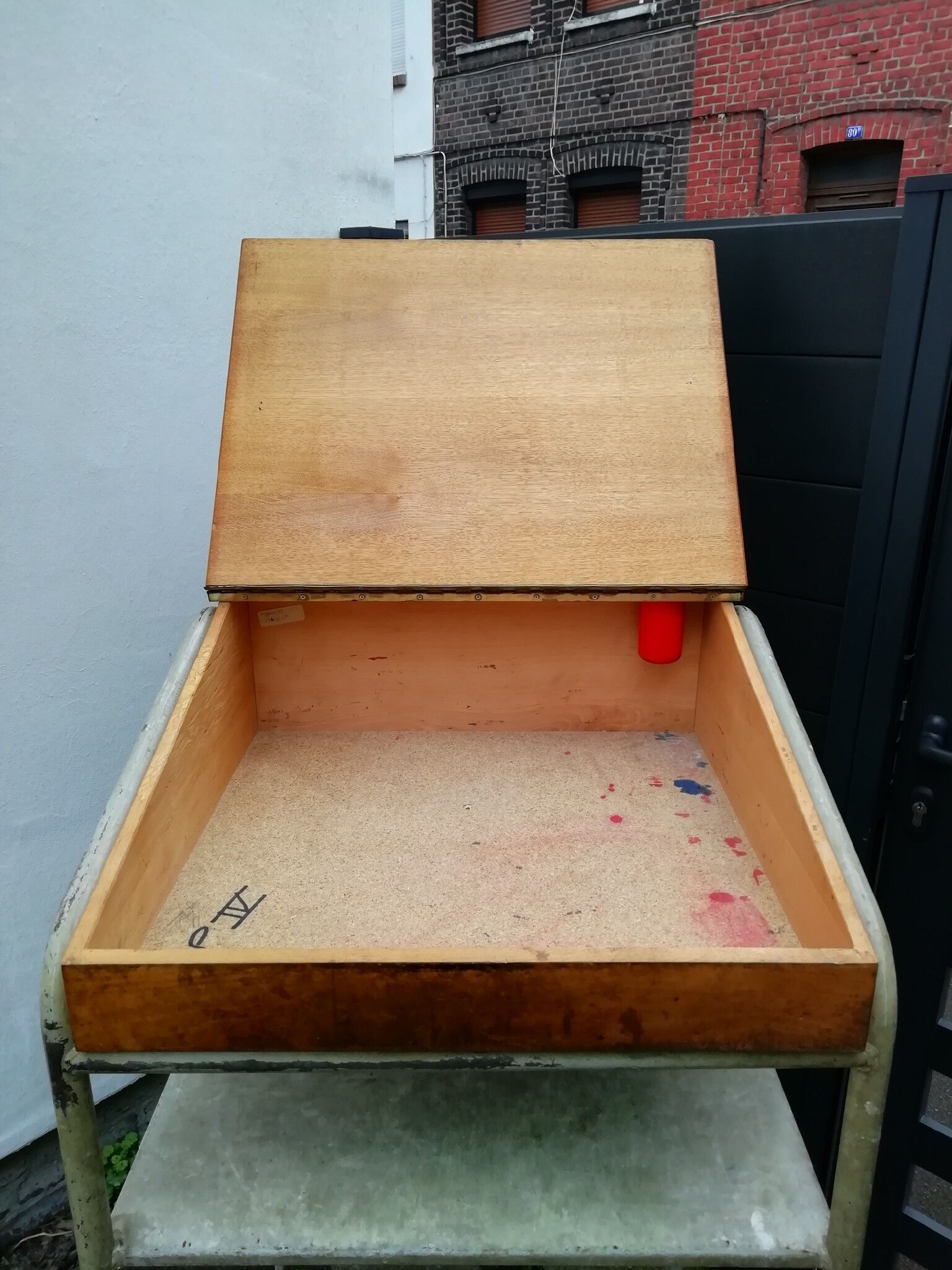 Former top desk of workshop