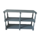 Console vintage 3 plateaux vert de gris