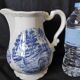 BELLE CAFETIERE /THEIERE BLEU /BLANC/SARREGUEMINES /DERBY France /JUG
