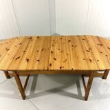 Karin Mobring grande table à manger à oreilles tombantes Ikea 1970-80