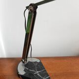 Lovely desk lamp with marble base and art deco metal base