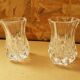 Pair Cristal D'Arques Vase Vintage Cut Crystal #B063