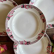 Set of 6 antique deep plates - Saint Amand Céranord