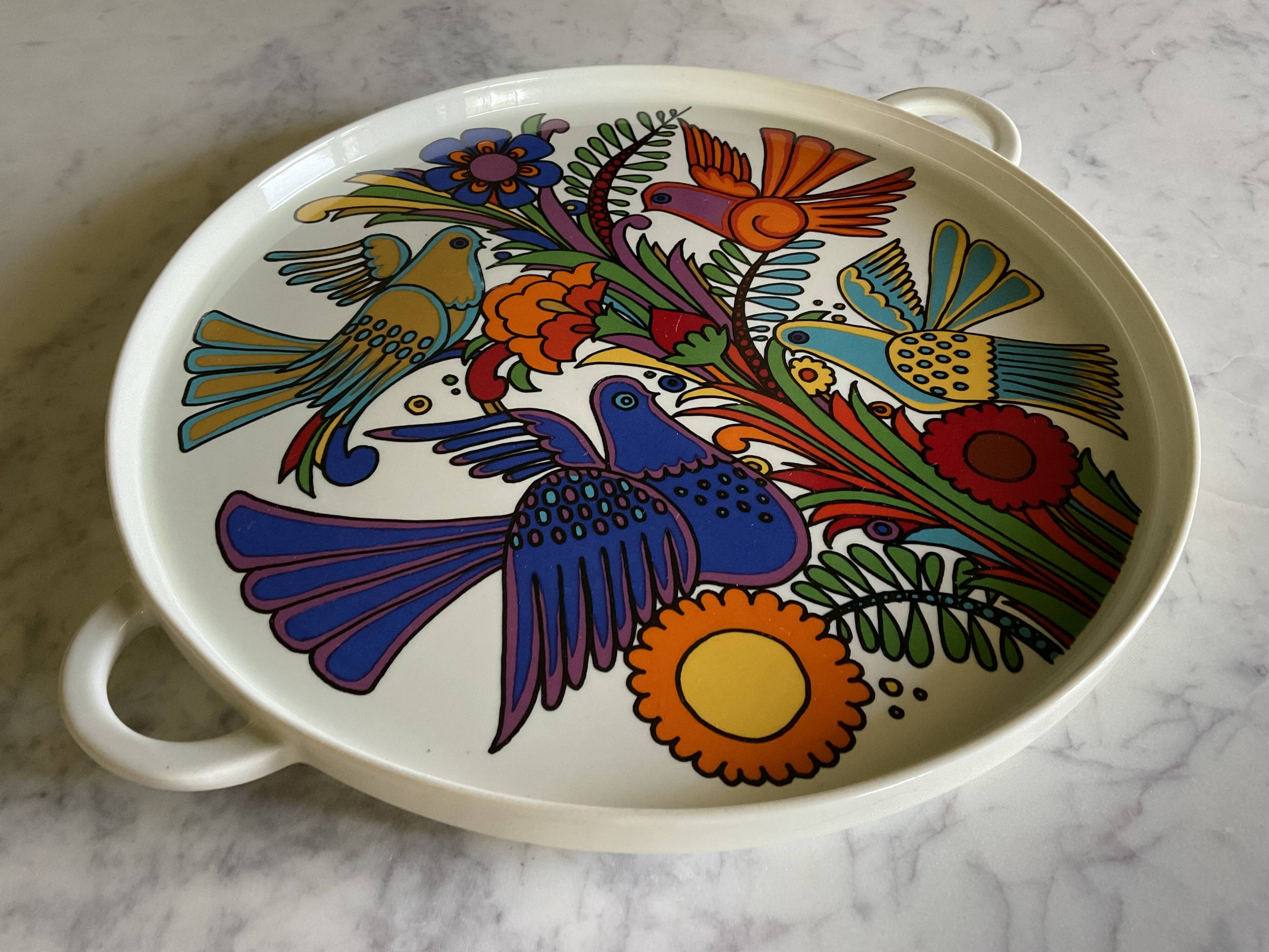 Tart dish. Acapulco. Villeroy and Boch. Vintage.