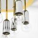 80s Post-Modern Ceiling Lamp by Schmidt Leuchtenfabrik, in brass and chrome
