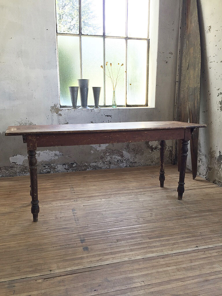 Antique farm table