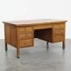 Bureau Art Déco ancien du début du XXe siècle, en chêne