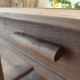 Square farmhouse table in solid oak.