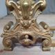 Barre de foyer en bronze doré