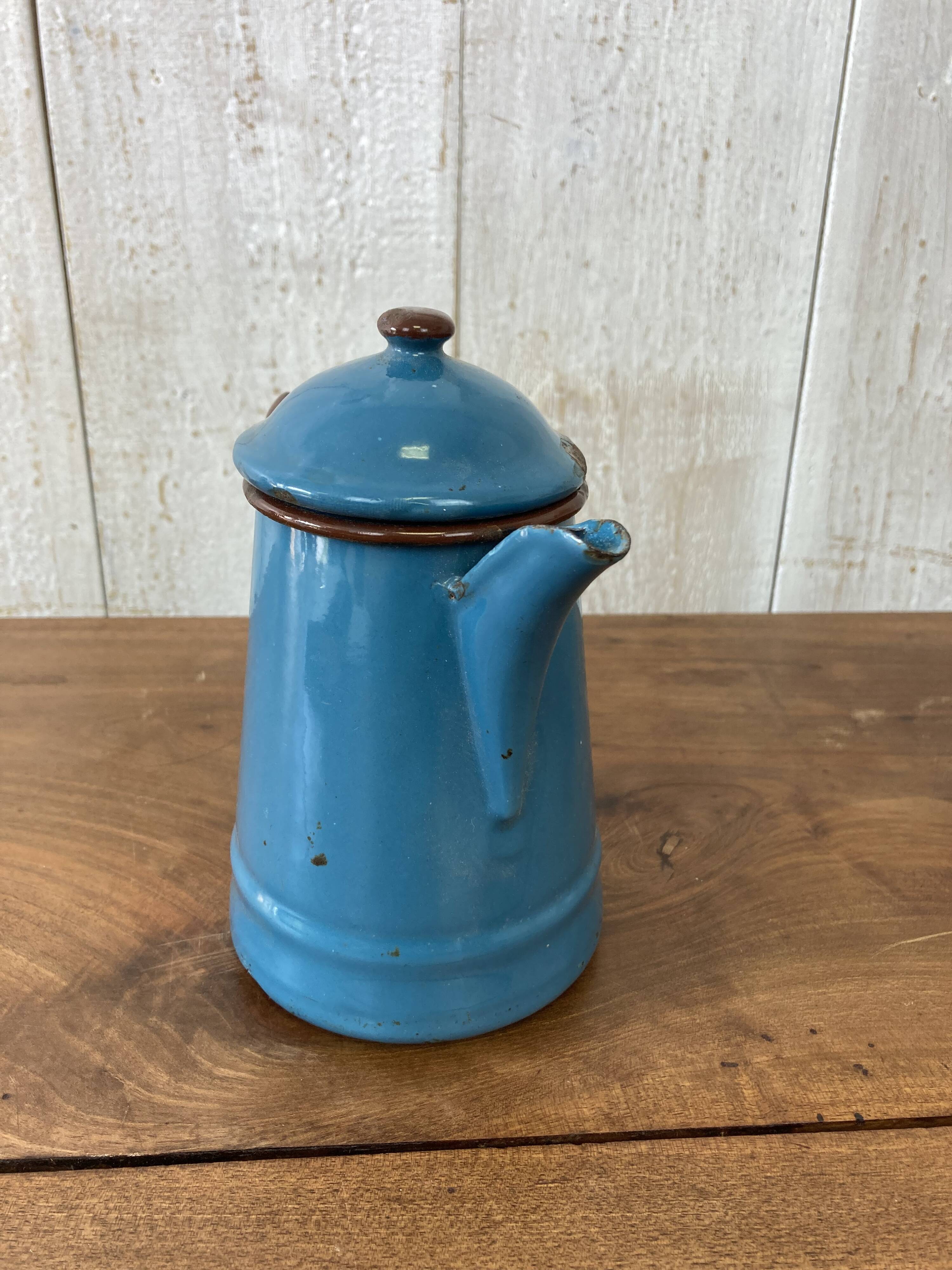 Vintage enameled coffee pot