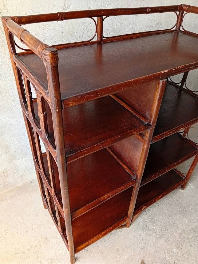 bamboo wicker library