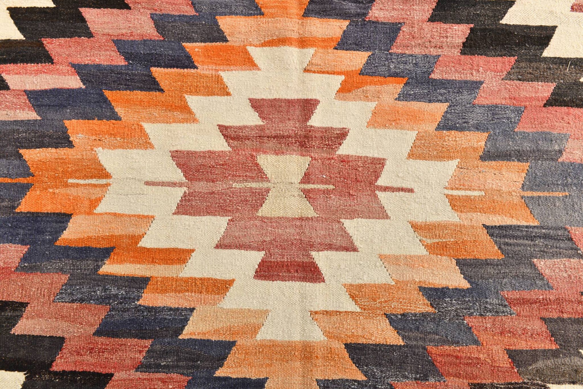 10X13 Soft Colors Rare Large Area Vintage Wool Kilim Rug, 300x389 Cm