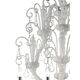 Handcrafted Modern White Ca’ Rezzonico Chandelier With Curled Murano Glass