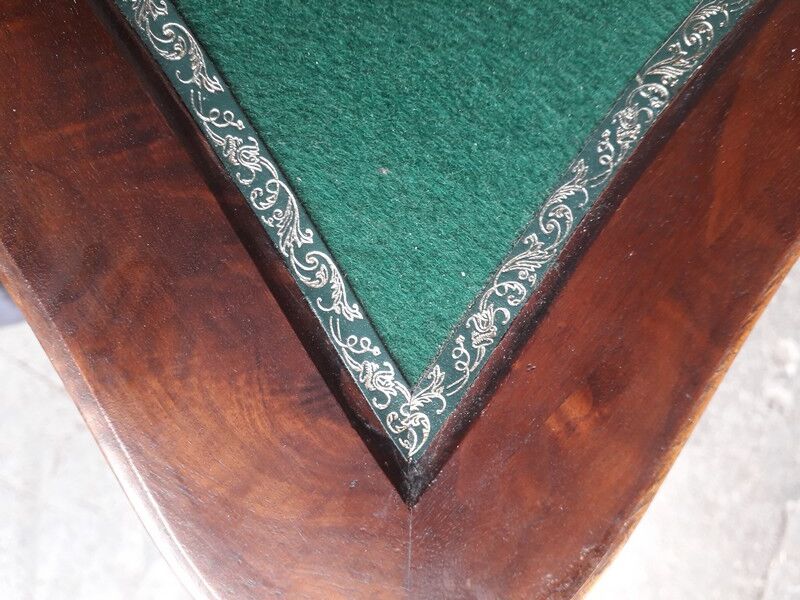 console table st Louis XV mahogany and walnut carved