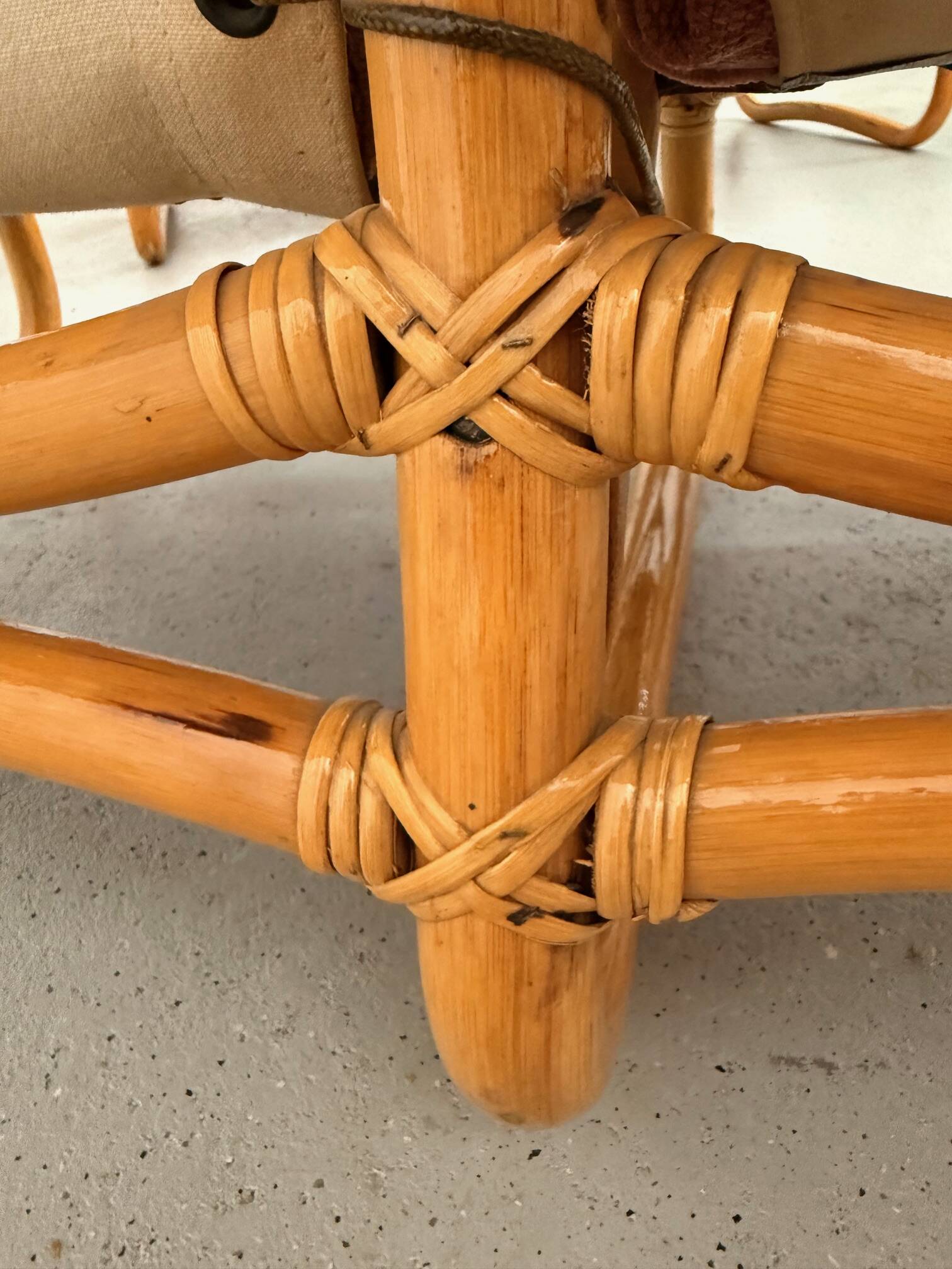 Vintage 1970s Scandinavian Bamboo Sofa