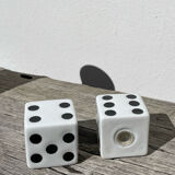 Salière poivrier céramique dés