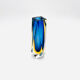 Flavio Poli vase for Seguso - Sommerso - Murano - Blue & Amber