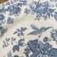 Four old blue plates