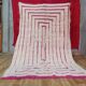 Beige Berber rug with geometric patterns 250cm x 150cm