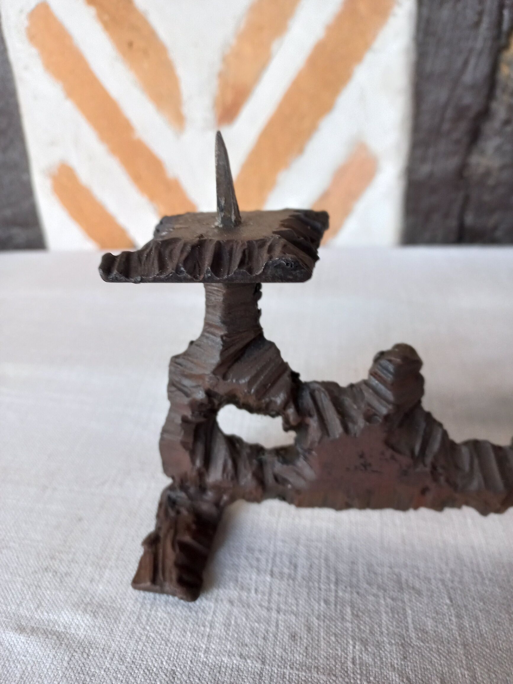 Wrought iron metal candle holder 4 candles