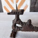 Wrought iron metal candle holder 4 candles