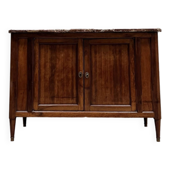 Letellier jacques-pierre louis xvi period mahogany hunting buffet stamped xviii eme