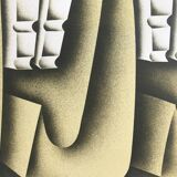 Original lithograph by Jacques POLI, Solar oven, 1978