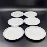 Lot de 6 assiettes à dessert Céramano par Karl Leutner
