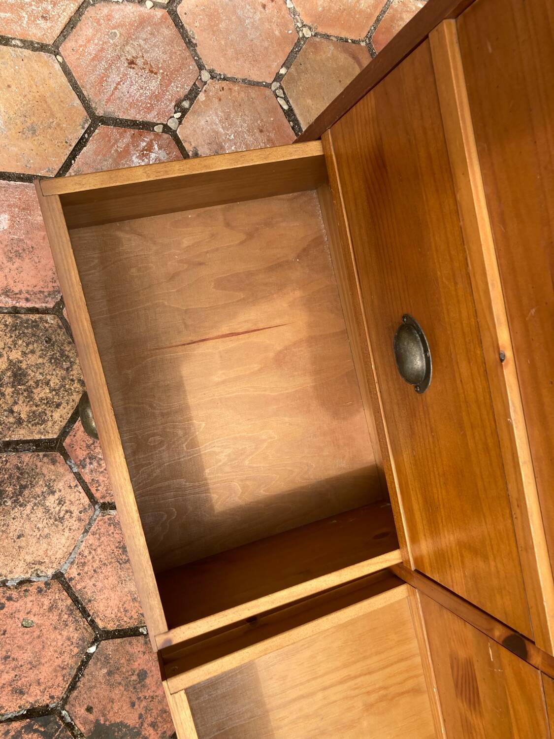 Old trade cabinet with drawers