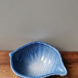 Salad bowl blue shell signed Charles Amand