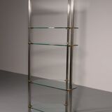 Peter Ghyczy 1970 corner cabinet – iconic stainless steel & aluminum model R16