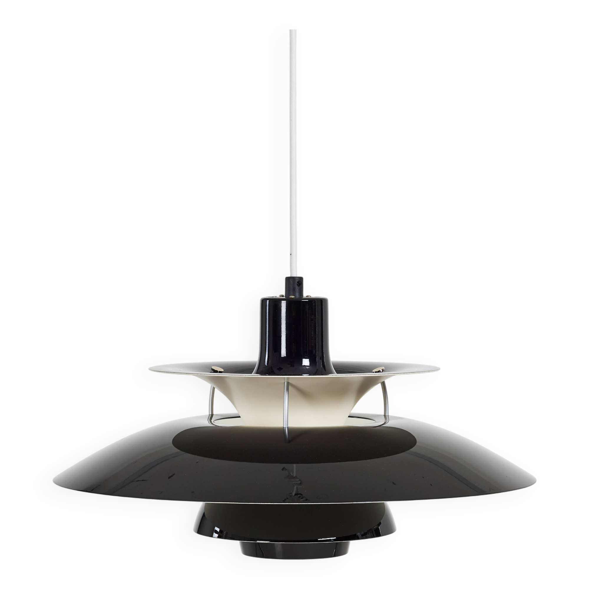 Louis Poulsen ph5 pendant light | Poul Henningsen | restoration | black